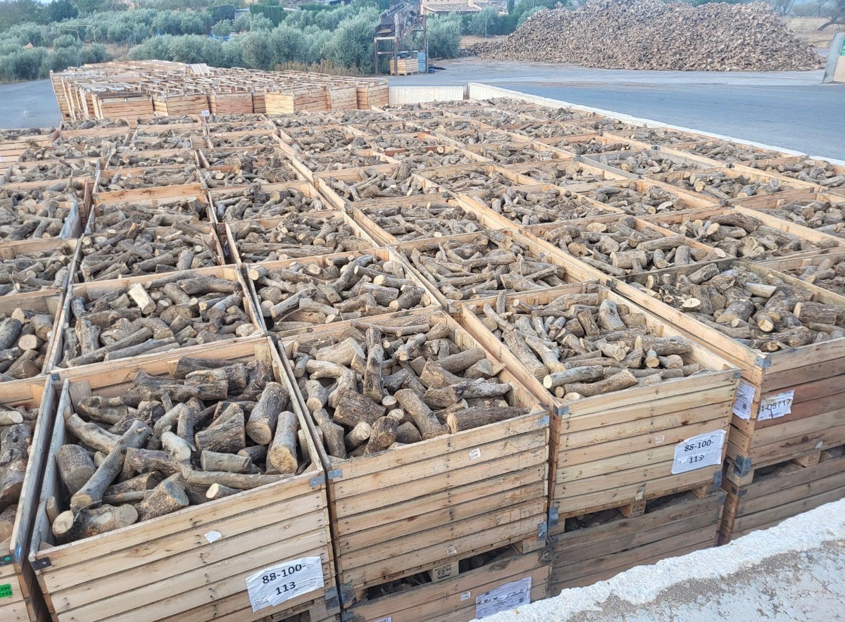Oliventræsbrænde, 1 kasse (400 kg)